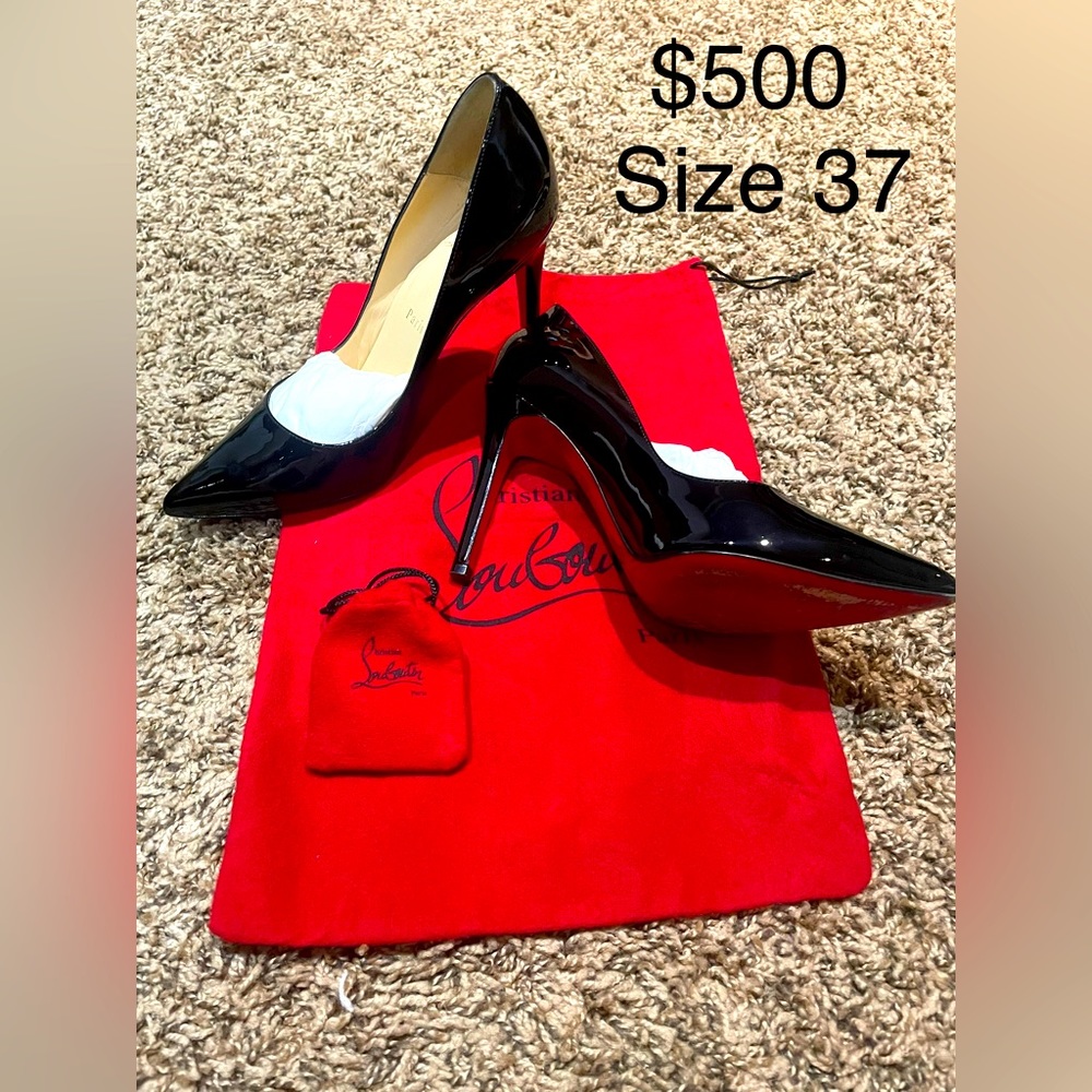 Christian Louboutin, Pigalle 100, Size 37.5, equal to size 7